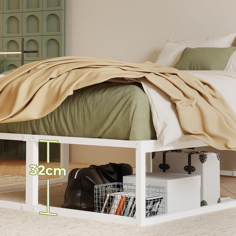 Bed Frame 36CM High with Steel Slats Support