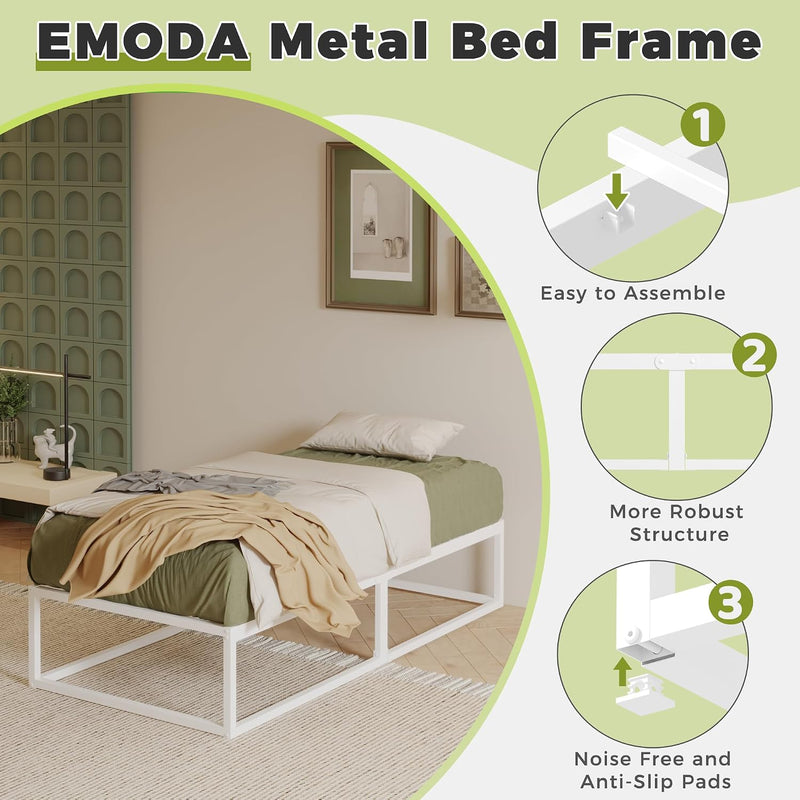 Bed Frame 36CM High with Steel Slats Support