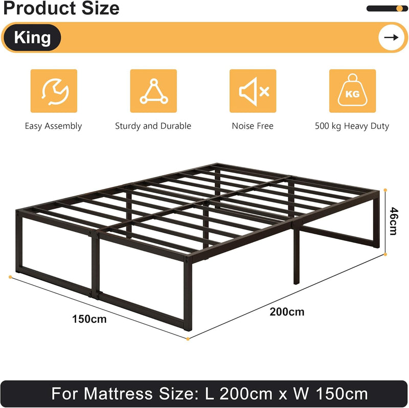 Bed Frame Easy Assembly Noise Free