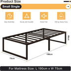 Bed Frame 46 Height with Large Storage Under