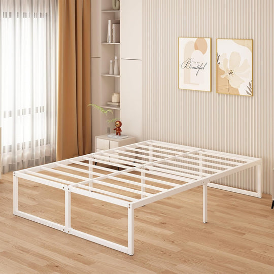 Bed Frame 46 Height with Large Storage Under
