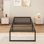 Bed Frame 46 Height with Large Storage Under