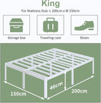 Bed Frame 4FT with Rounded Corners 46CM