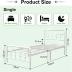 Bed Frame 4FT with Victorain Headboard and Footboard