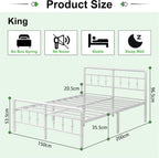 Bed Frame 4FT with Victorain Headboard and Footboard