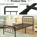 Bed Frame 4FT with Victorain Headboard and Footboard
