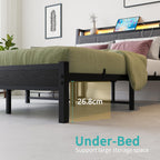 Bed Frame 4ft6 Ergonomics with Charging Station
