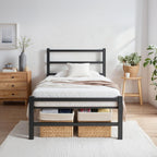 Bed Frame All Metal Slats Support Platform