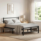 Bed Frame All Metal Slats Support Platform