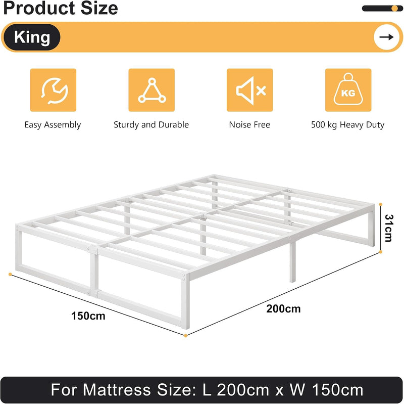 Bed Frame Easy Assembly Noise Free