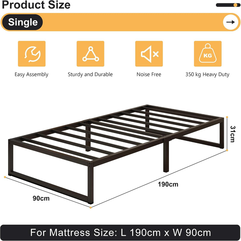 Bed Frame Easy Assembly Noise Free