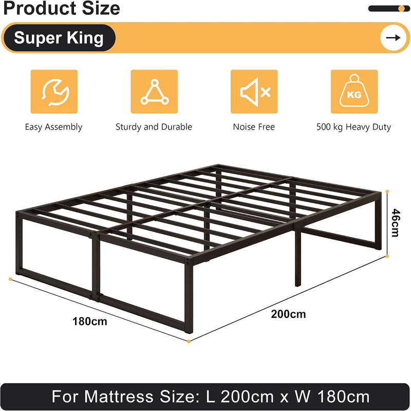 Bed Frame Easy Assembly Noise Free