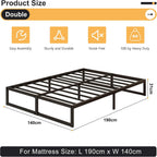 Bed Frame Easy Assembly Noise Free