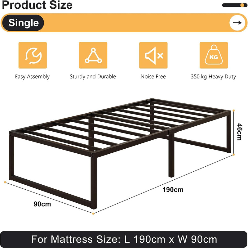 Bed Frame Easy Assembly Noise Free