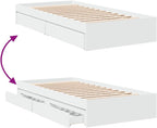 Bed Frame Engineered Wood Material Wooden Storage