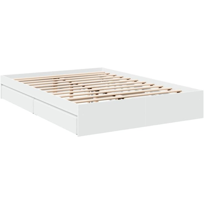 Bed Frame Engineered Wood Material Wooden Storage