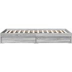 Bed Frame Engineered Wood Material Wooden Storage