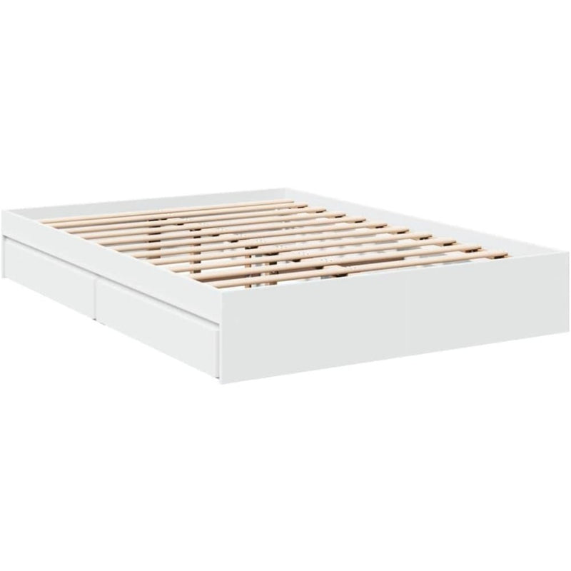Bed Frame Engineered Wood Material Wooden Storage