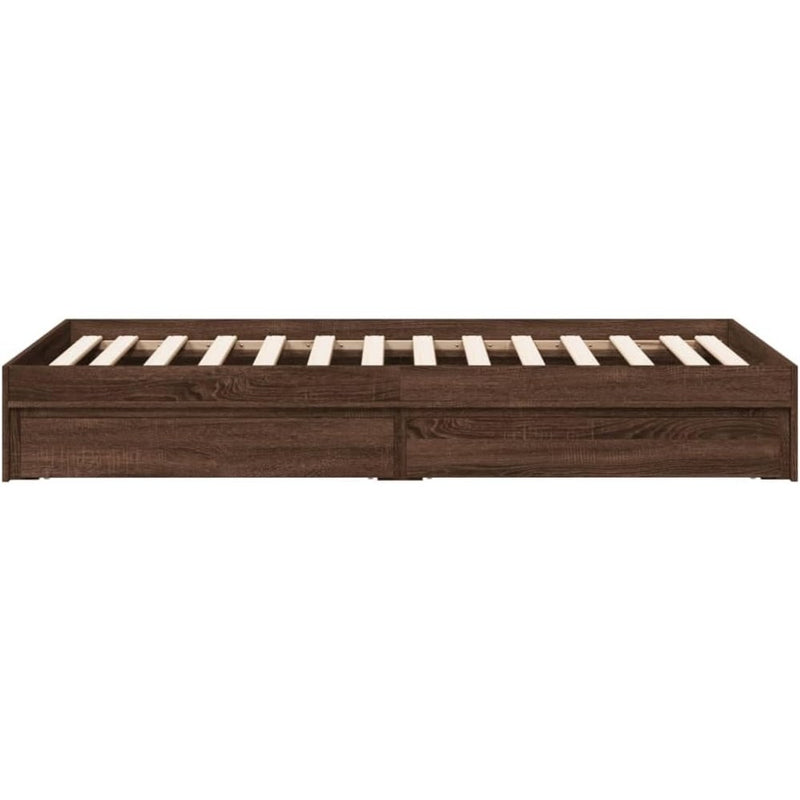 Bed Frame Engineered Wood Material Wooden Storage