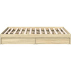 Bed Frame Engineered Wood Material Wooden Storage