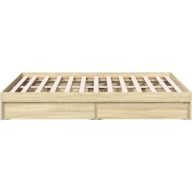 Bed Frame Engineered Wood Material Wooden Storage