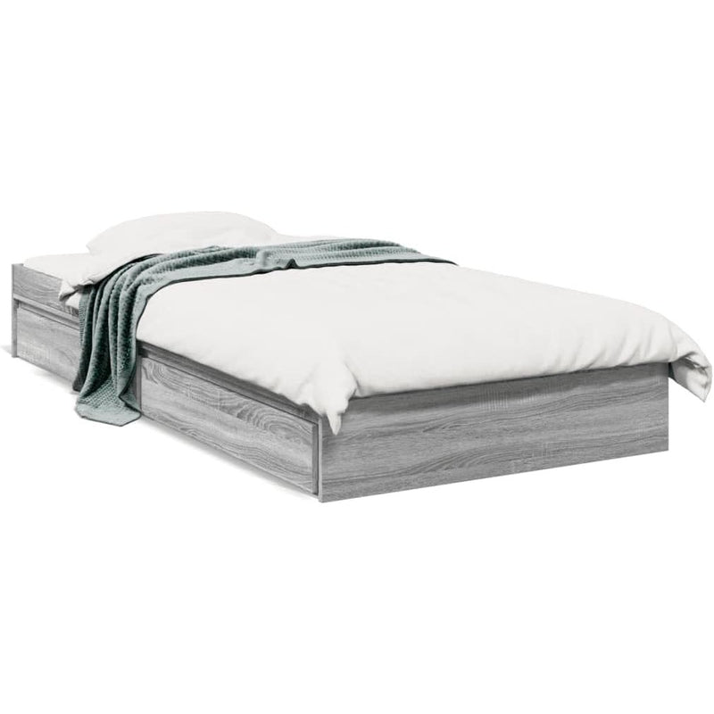 Bed Frame Engineered Wood Material Wooden Storage