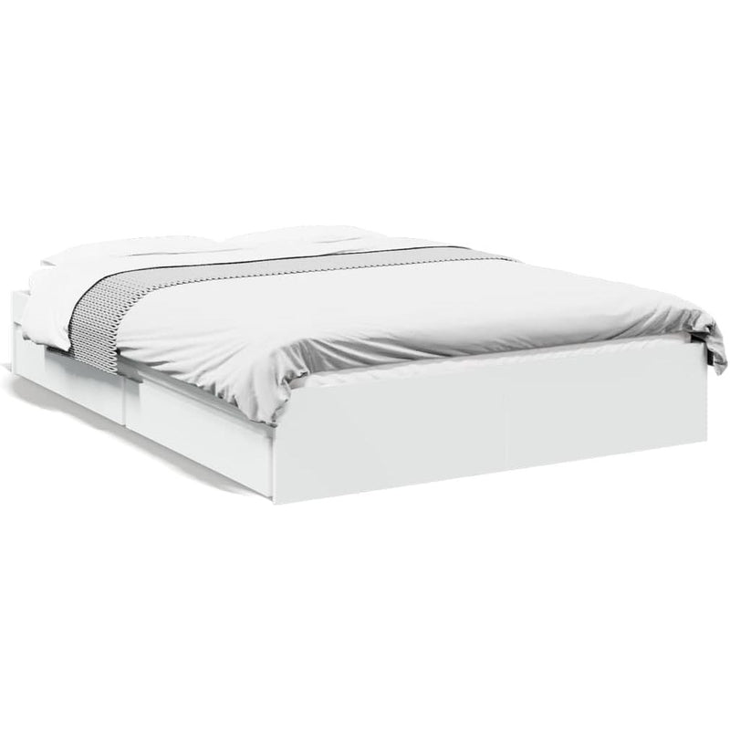 Bed Frame Engineered Wood Material Wooden Storage