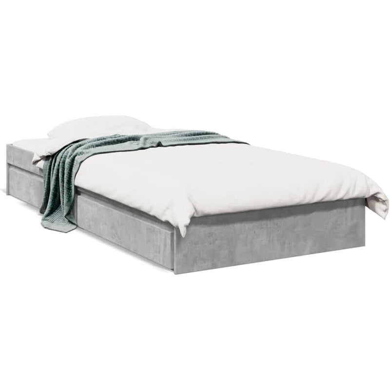 Bed Frame Engineered Wood Material Wooden Storage