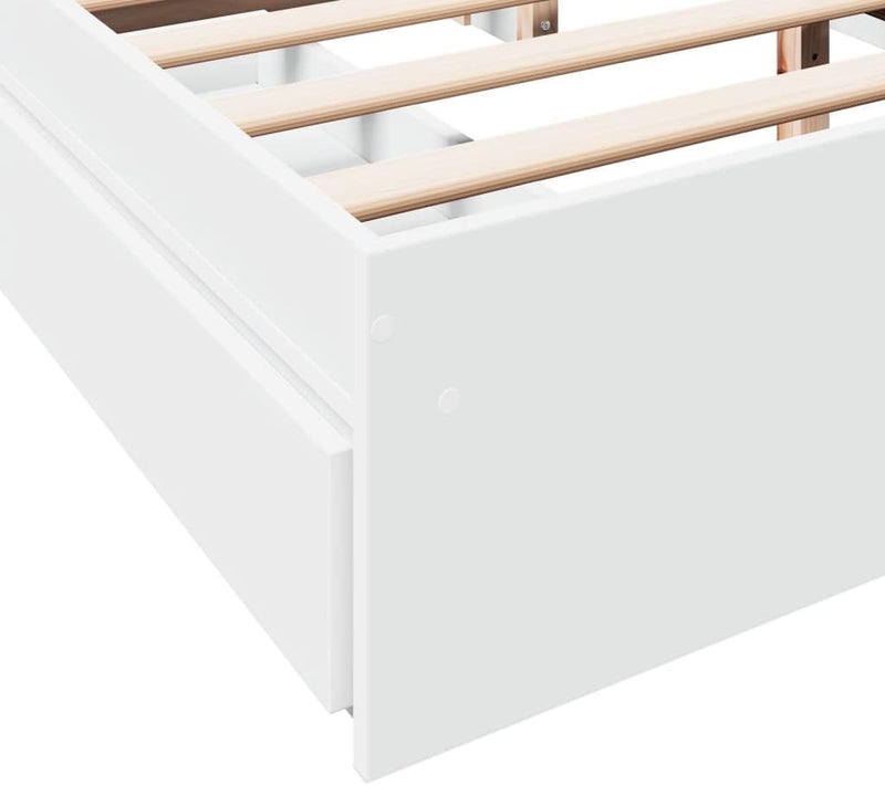 Bed Frame Engineered Wood Material Wooden Storage