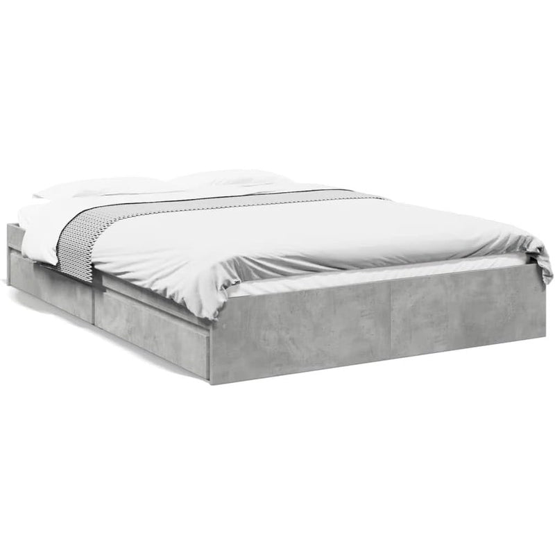 Bed Frame Engineered Wood Material Wooden Storage