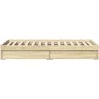 Bed Frame Engineered Wood Material Wooden Storage