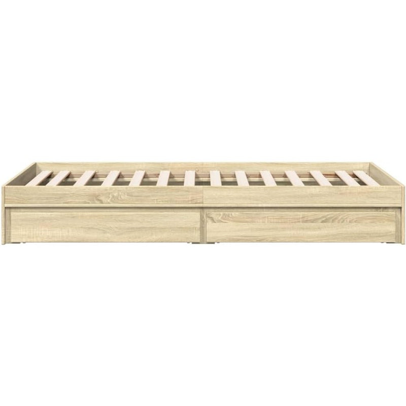 Bed Frame Engineered Wood Material Wooden Storage