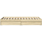 Bed Frame Engineered Wood Material Wooden Storage