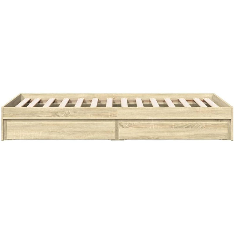 Bed Frame Engineered Wood Material Wooden Storage