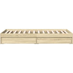 Bed Frame Engineered Wood Material Wooden Storage