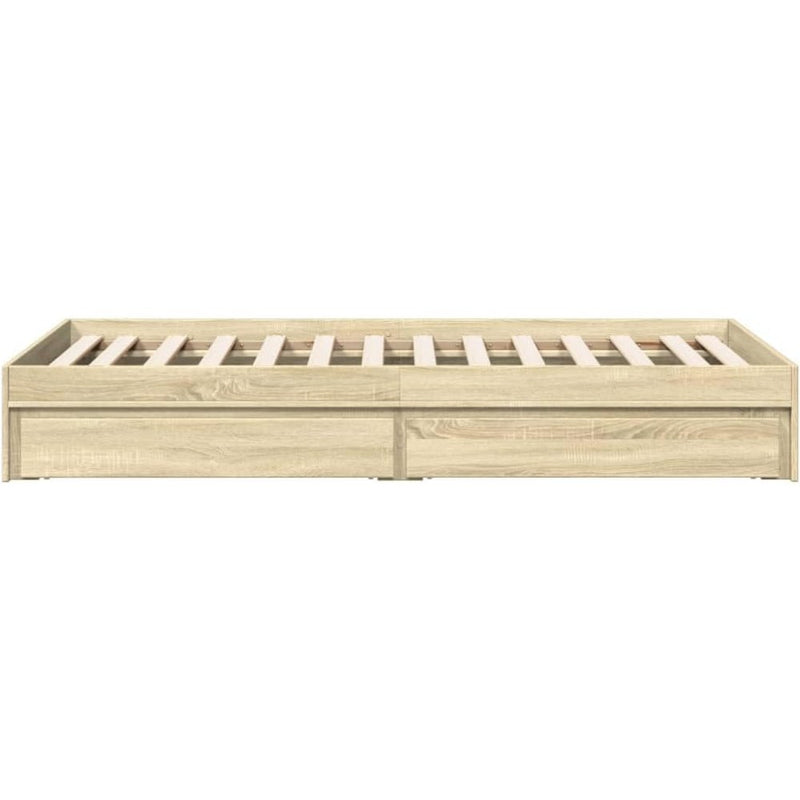 Bed Frame Engineered Wood Material Wooden Storage