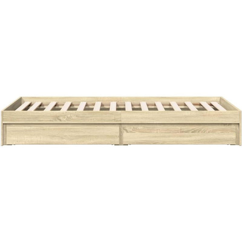 Bed Frame Engineered Wood Material Wooden Storage