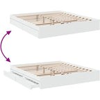 Bed Frame Engineered Wood Material Wooden Storage