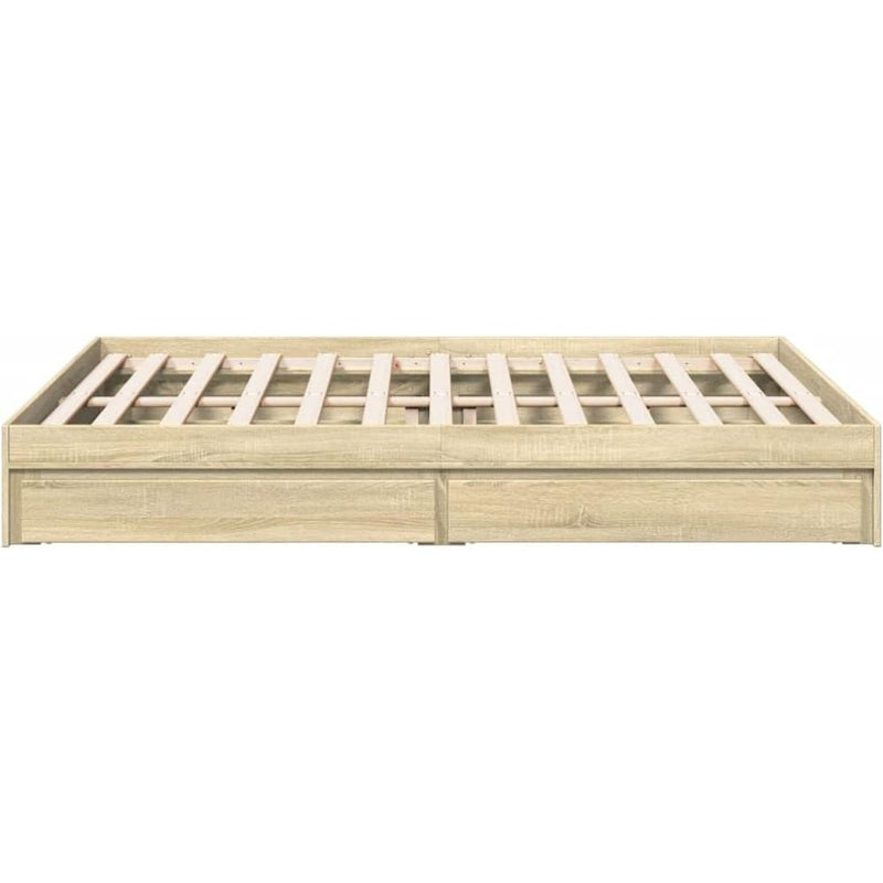 Bed Frame Engineered Wood Material Wooden Storage