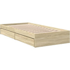 Bed Frame Engineered Wood Material Wooden Storage