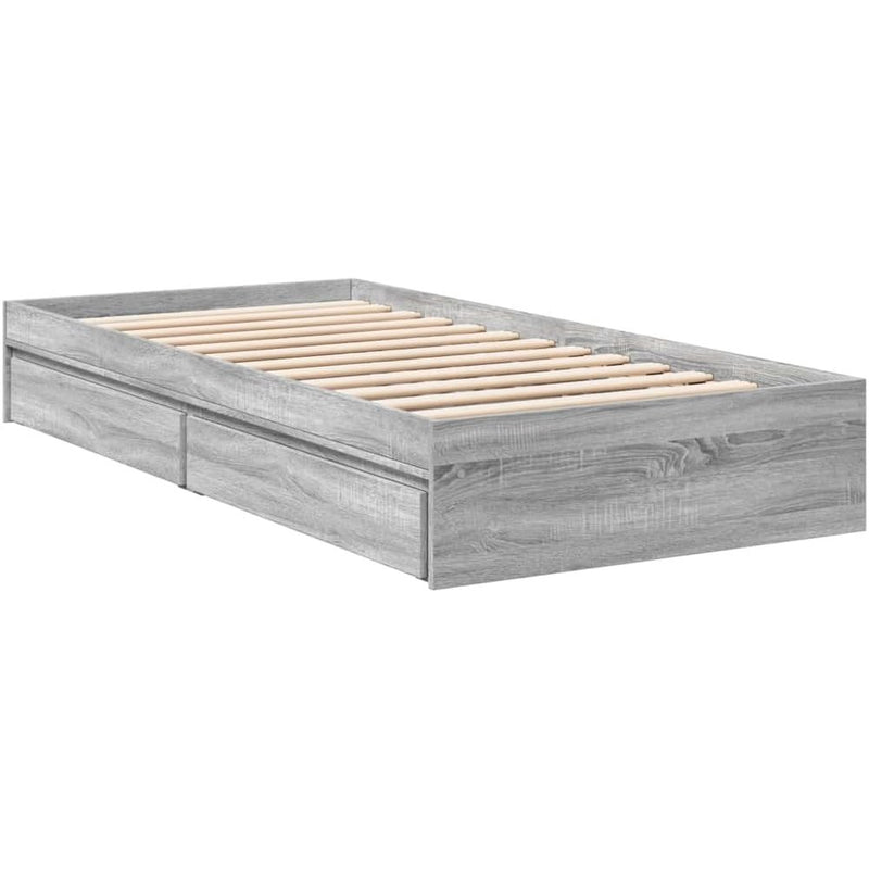 Bed Frame Engineered Wood Material Wooden Storage