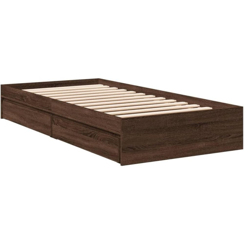 Bed Frame Engineered Wood Material Wooden Storage