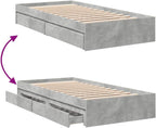 Bed Frame Engineered Wood Material Wooden Storage