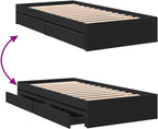 Bed Frame Engineered Wood Material Wooden Storage