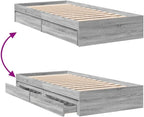 Bed Frame Engineered Wood Material Wooden Storage