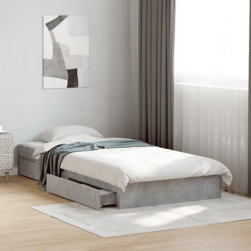 Bed Frame Engineered Wood Material Wooden Storage