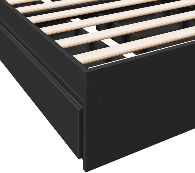 Bed Frame Engineered Wood Material Wooden Storage
