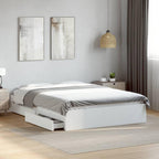 Bed Frame Engineered Wood Material Wooden Storage