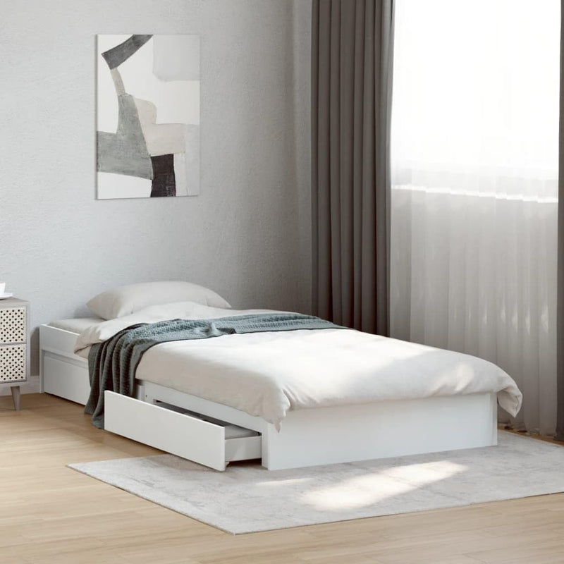Bed Frame Engineered Wood Material Wooden Storage