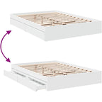 Bed Frame Engineered Wood Material Wooden Storage